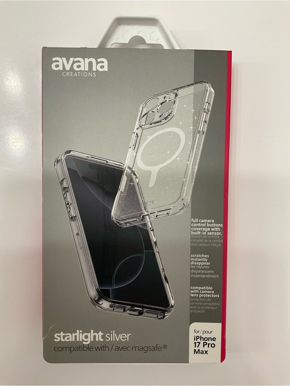 NIB Avana Creations Starlight Silver Case for iPhone 17 Pro Max - Picture 1 of 3